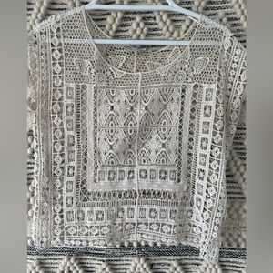 Lauren Conrad crochet top